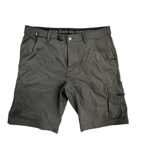 Prana Stretch Zion II Shorts Gray Size 36x10L‎